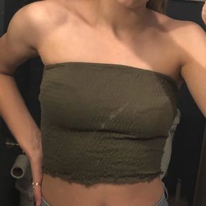 Dark Green Tube Top